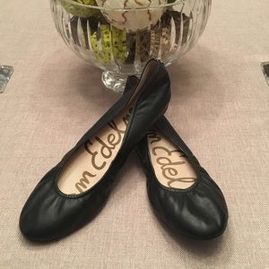 Sam Edelman Black Leather Flats